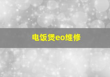 电饭煲eo维修