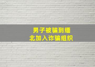 男子被骗到缅北加入诈骗组织