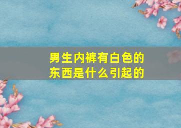 男生内裤有白色的东西是什么引起的