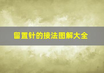 留置针的接法图解大全