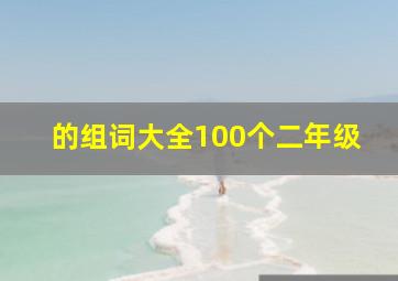 的组词大全100个二年级