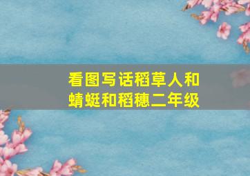 看图写话稻草人和蜻蜓和稻穗二年级