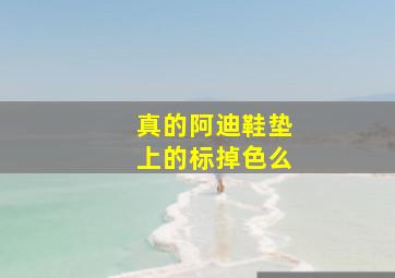 真的阿迪鞋垫上的标掉色么