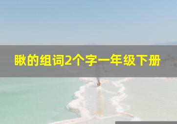 瞅的组词2个字一年级下册