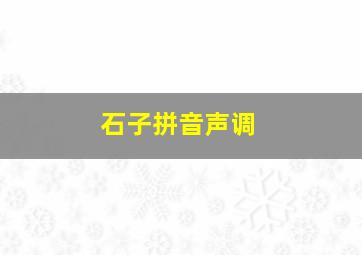 石子拼音声调