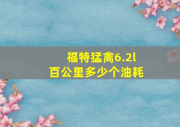 福特猛禽6.2l百公里多少个油耗