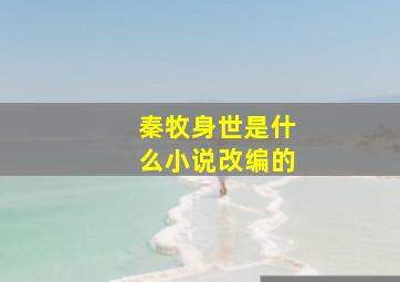 秦牧身世是什么小说改编的