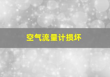 空气流量计损坏