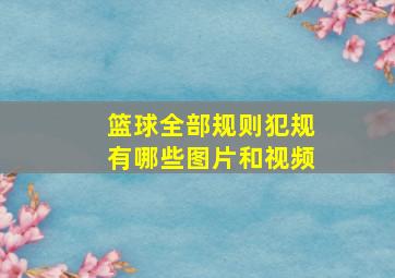 篮球全部规则犯规有哪些图片和视频