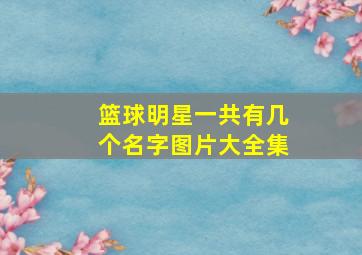 篮球明星一共有几个名字图片大全集