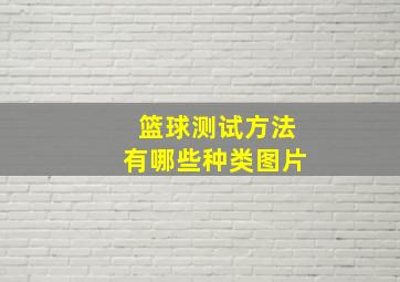 篮球测试方法有哪些种类图片