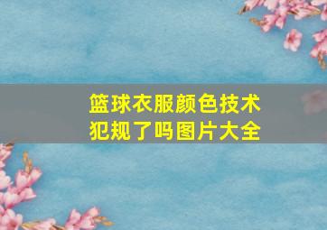 篮球衣服颜色技术犯规了吗图片大全