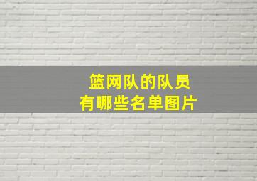 篮网队的队员有哪些名单图片