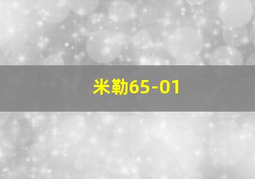 米勒65-01