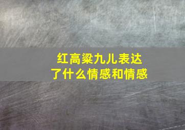 红高粱九儿表达了什么情感和情感