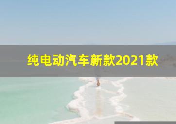 纯电动汽车新款2021款