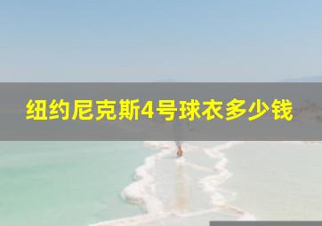 纽约尼克斯4号球衣多少钱