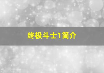 终极斗士1简介