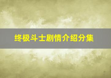 终极斗士剧情介绍分集