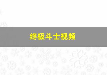 终极斗士视频