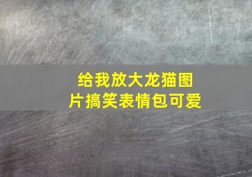 给我放大龙猫图片搞笑表情包可爱