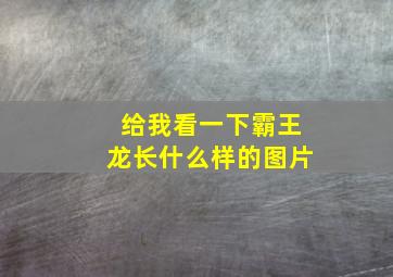 给我看一下霸王龙长什么样的图片