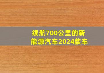 续航700公里的新能源汽车2024款车