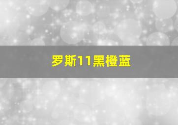 罗斯11黑橙蓝