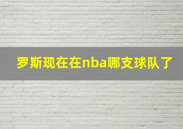 罗斯现在在nba哪支球队了