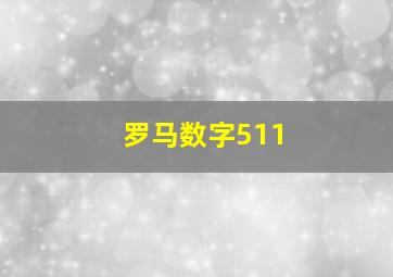 罗马数字511