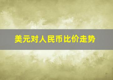 美元对人民币比价走势