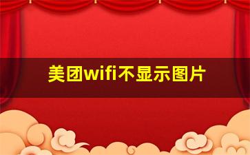 美团wifi不显示图片