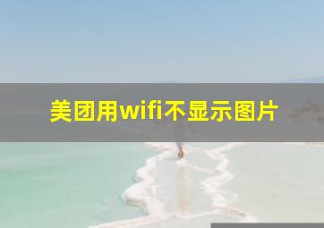 美团用wifi不显示图片