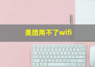 美团用不了wifi