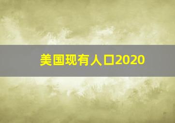 美国现有人口2020