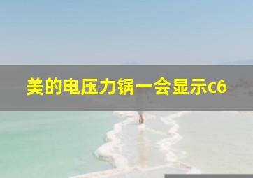 美的电压力锅一会显示c6