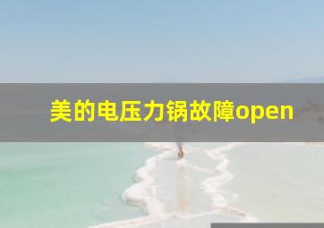 美的电压力锅故障open