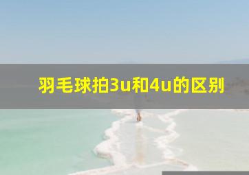 羽毛球拍3u和4u的区别