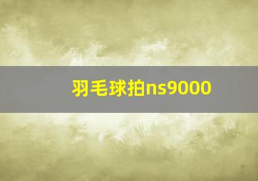 羽毛球拍ns9000