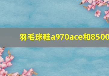 羽毛球鞋a970ace和8500