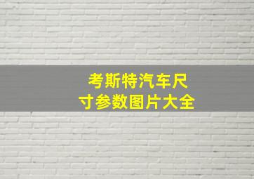 考斯特汽车尺寸参数图片大全