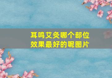 耳鸣艾灸哪个部位效果最好的呢图片