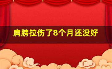 肩膀拉伤了8个月还没好