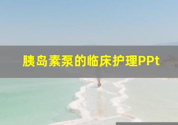 胰岛素泵的临床护理PPt