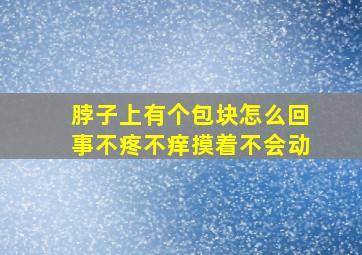 脖子上有个包块怎么回事不疼不痒摸着不会动