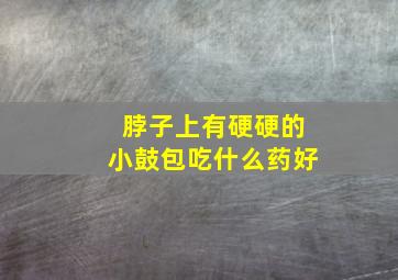 脖子上有硬硬的小鼓包吃什么药好