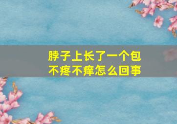 脖子上长了一个包不疼不痒怎么回事