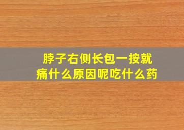 脖子右侧长包一按就痛什么原因呢吃什么药