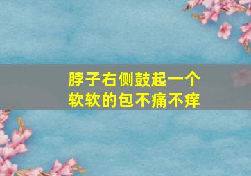 脖子右侧鼓起一个软软的包不痛不痒