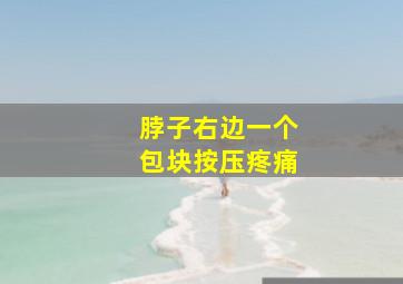 脖子右边一个包块按压疼痛